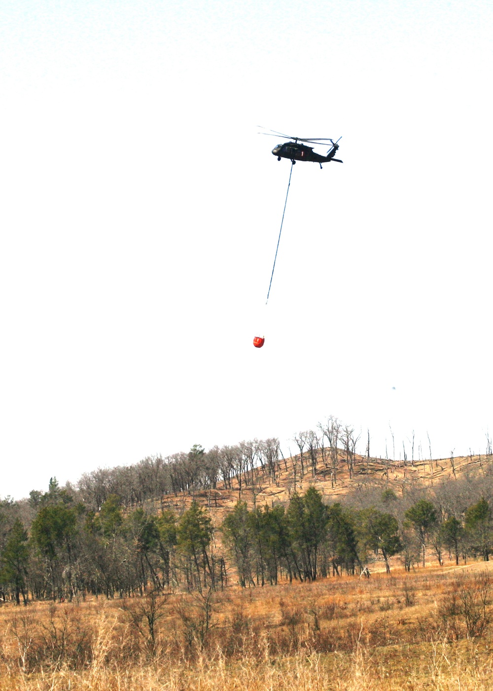 2016 UH-60 Black Hawk Fire Training, Prescribed Burn Work at Fort McCoy