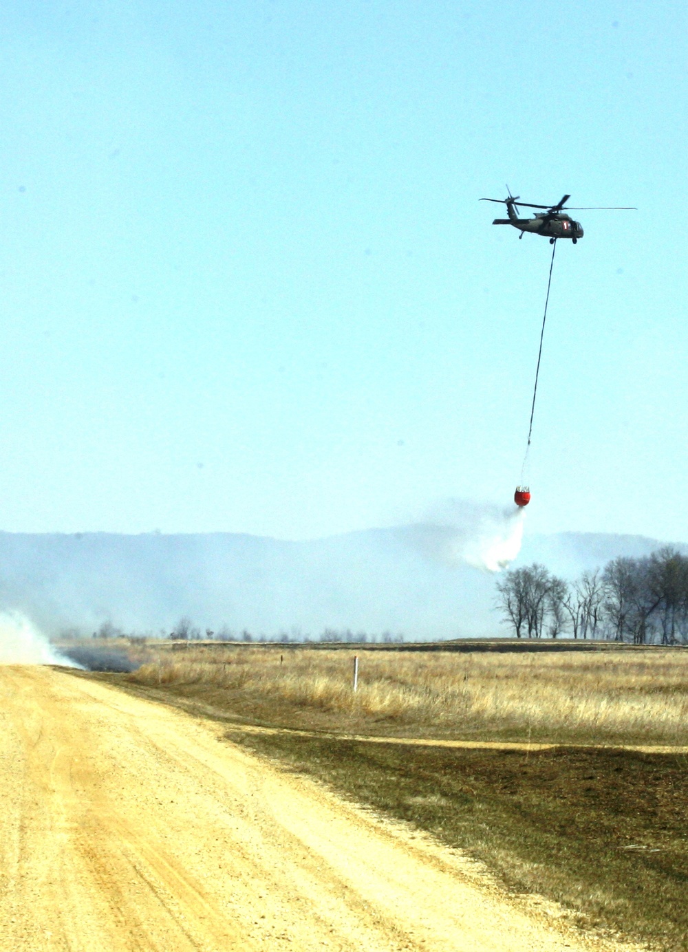 2016 UH-60 Black Hawk Fire Training, Prescribed Burn Work at Fort McCoy