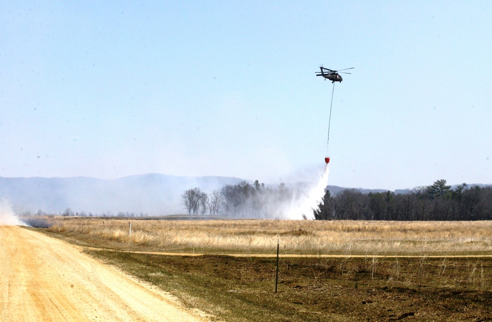 2016 UH-60 Black Hawk Fire Training, Prescribed Burn Work at Fort McCoy