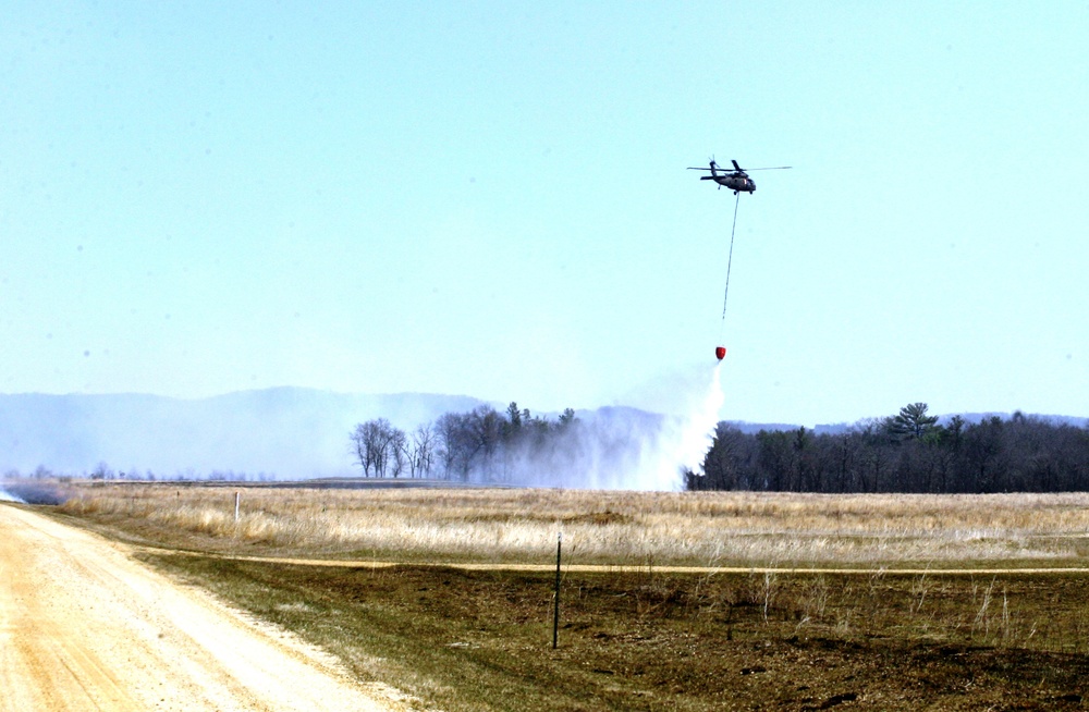 2016 UH-60 Black Hawk Fire Training, Prescribed Burn Work at Fort McCoy