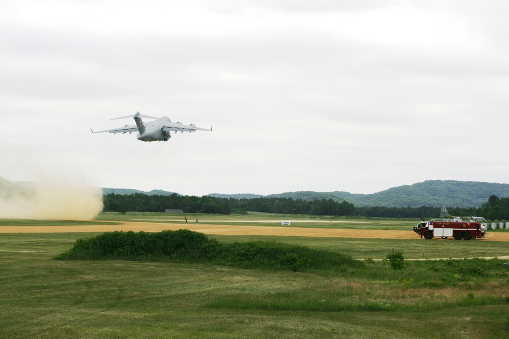 2016 Airstrip Landing by C-17 Globemaster III at Fort McCoy