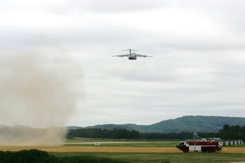 2016 Airstrip Landing by C-17 Globemaster III at Fort McCoy