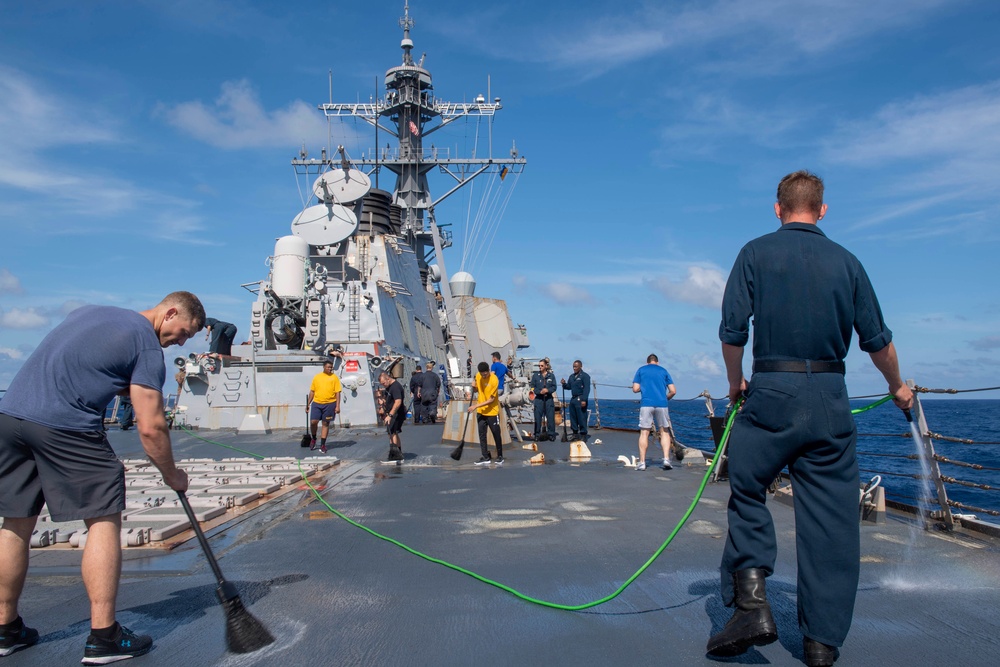 USS Lassen Departs Mayport