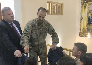 Bulldog Battalion Delivers Backpacks to Children in Mosul
