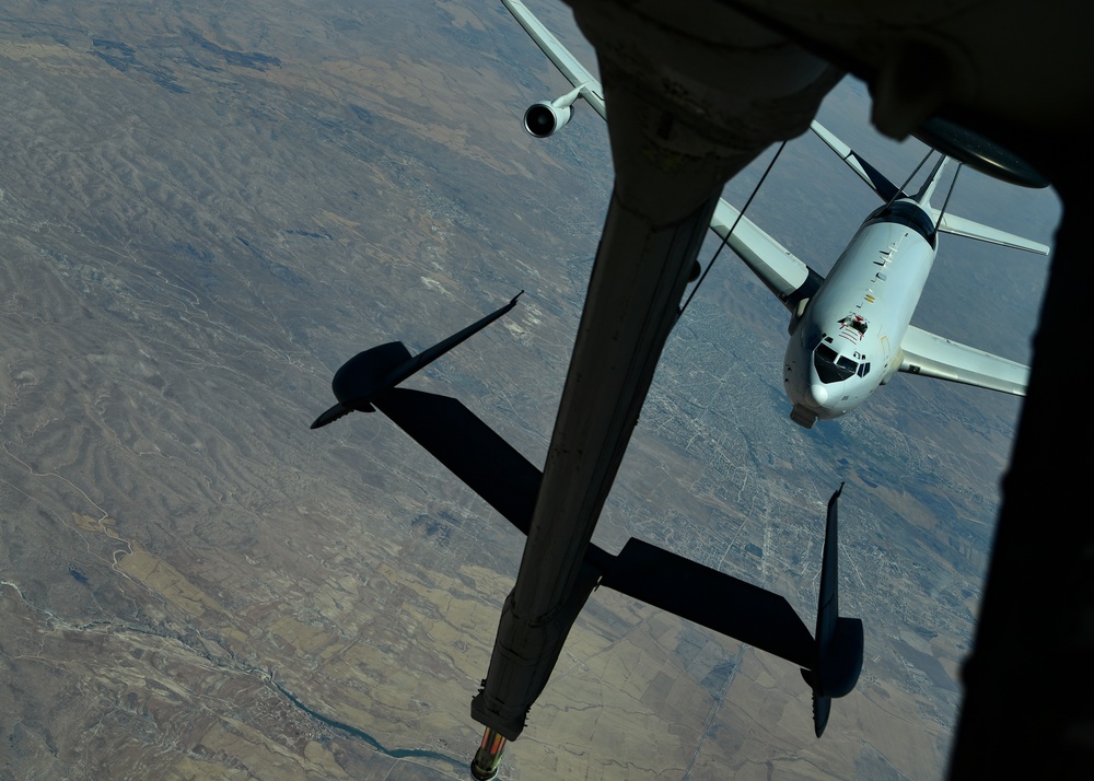 908th EARS refuels F-15s, F-22s, E-3 AWACS