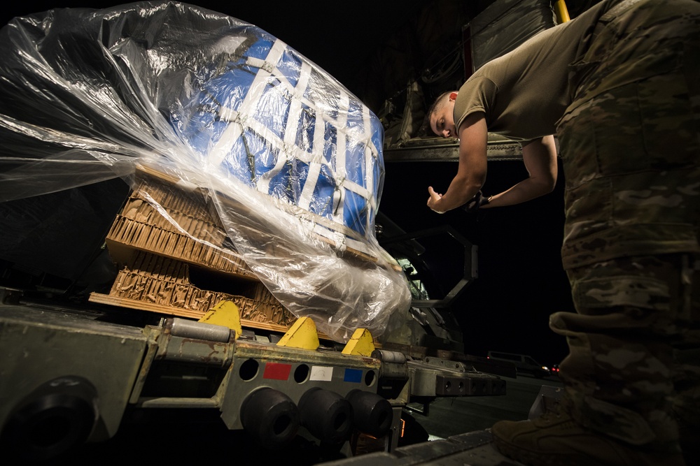 C-130J Super Hercules Night drop during Mobility Guardian 2019