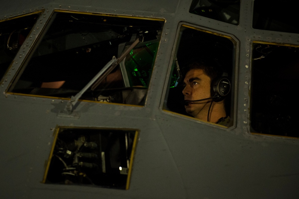 C-130J Super Hercules Night drop during Mobility Guardian 2019