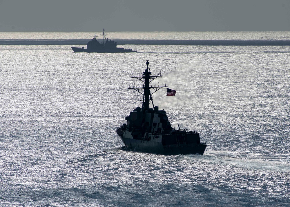 Forrest Sherman, Normandy Transit Atlantic Ocean