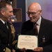 WWII Dutch civilian volunteer receives the Civilian Award for Humanitarian Service medal