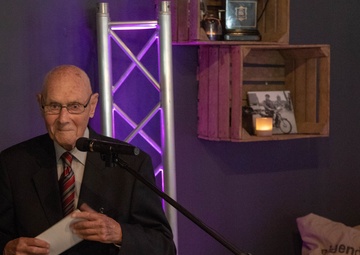 WWII Dutch civilian volunteer receives the Civilian Award for Humanitarian Service Medal