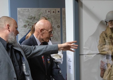 WWII Dutch civilian volunteer receives the Civilian Award for Humanitarian Service Medal