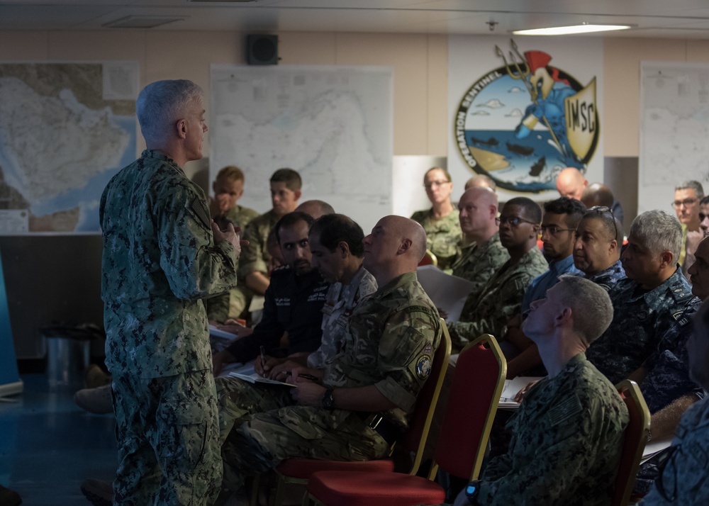 International Maritime Security Construct Main Planning Conference concludes aboard RFA Cardigan Bay