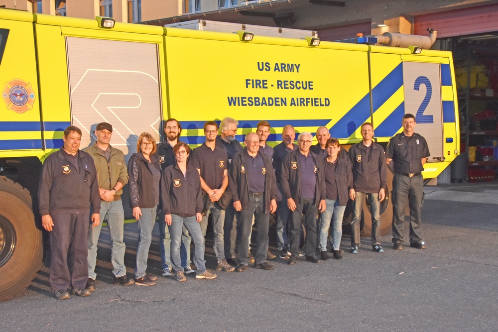 Volunteer Fire Fighters visit USAG Wiesbaden Fire Department