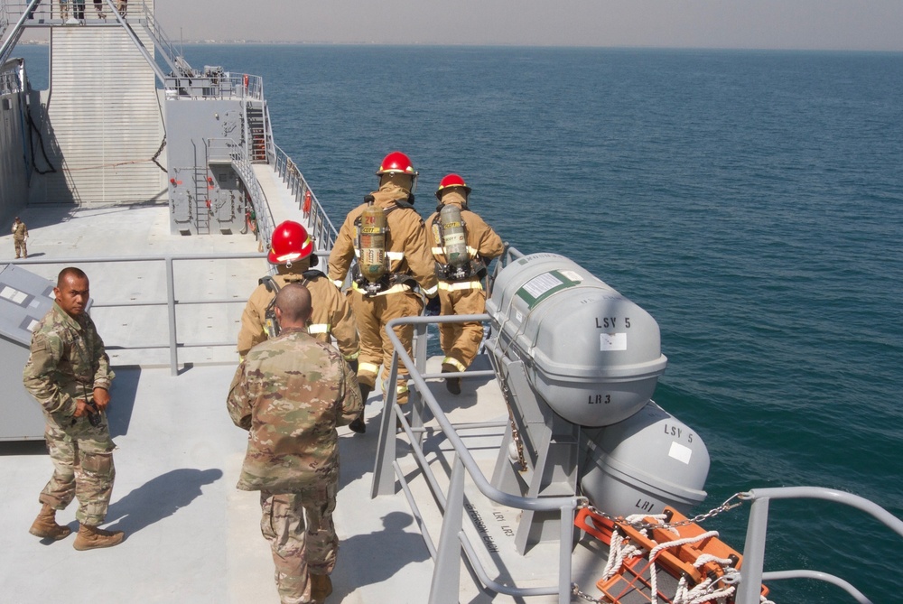 U.S. Army Logistics Support Vessel MG Charles P. Gross (LSV 5) Drills