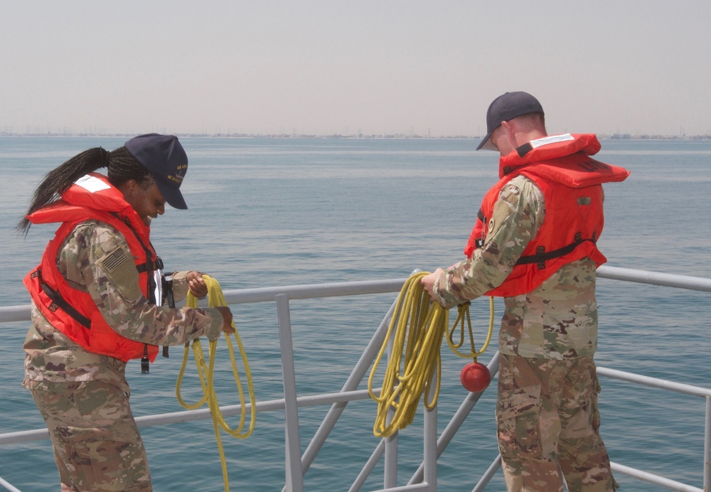 U.S. Army Logistics Support Vessel MG Charles P. Gross (LSV 5) Drills