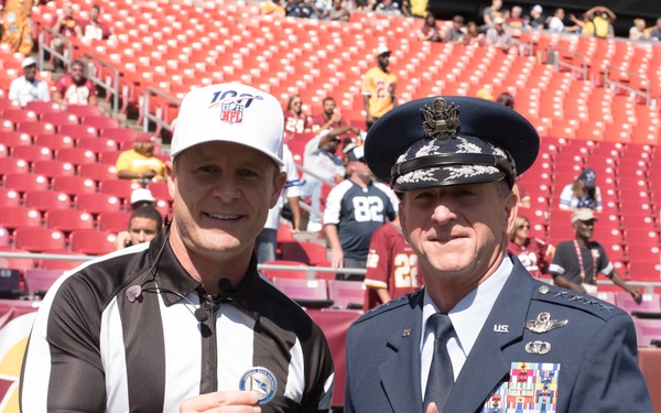 Washington Redskins honor Air Force's 72nd birthday