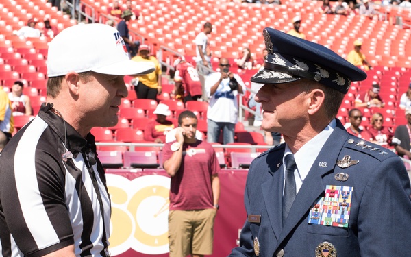 Washington Redskins honor Air Force's 72nd birthday