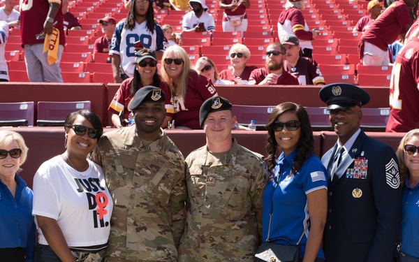 Washington Redskins honor Air Force's 72nd birthday