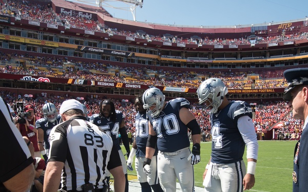 Washington Redskins honor Air Force's 72nd birthday