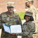 Master Sgt. Louis Steffes receives Army Achievement Medal
