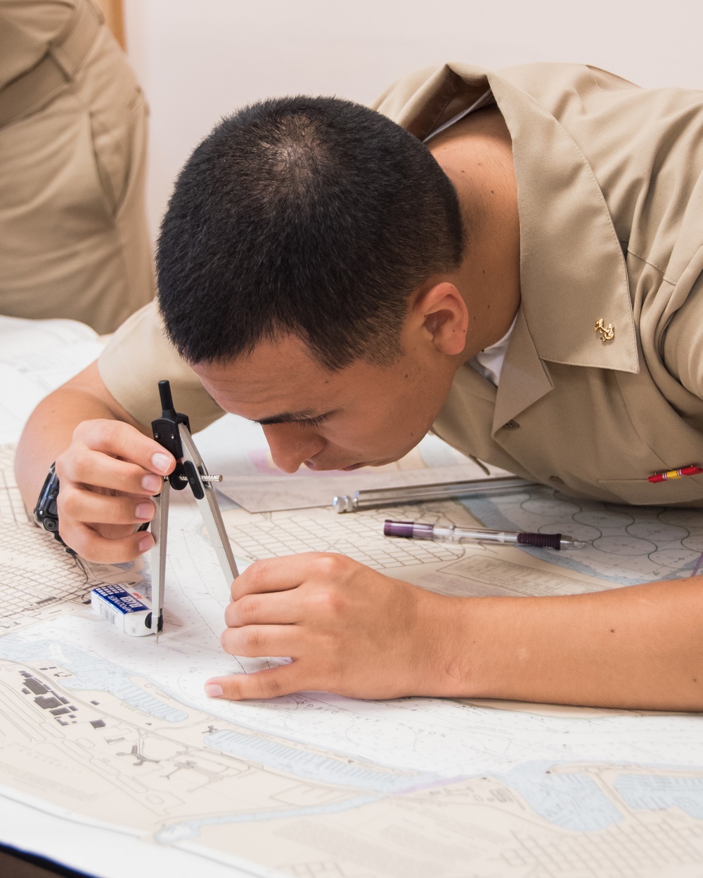 190917-N-TE695-0003 NEWPORT, R.I. (Sept. 17, 2019) – Navy OCS practice maneuvering board