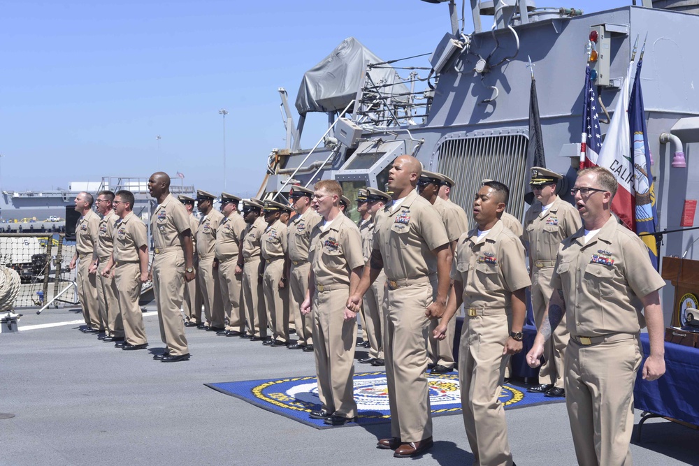 DVIDS - News - Stethem Promotes 8 Sailors to Chief