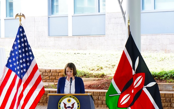 Col. Teyhen provides remarks at anniversary event