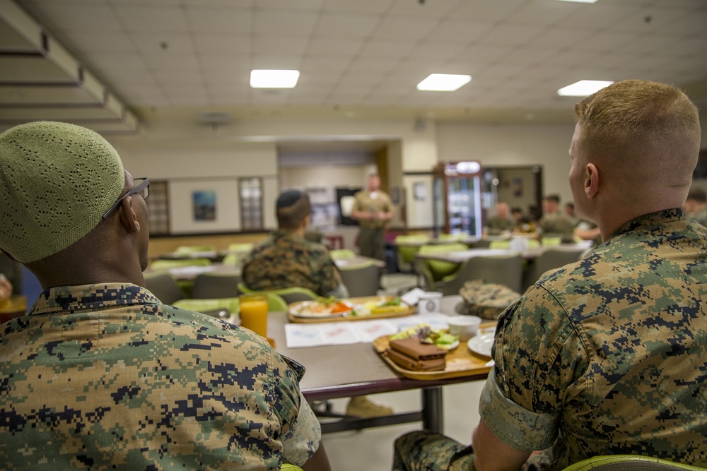 First of Many | 3rd Maint. Bn. hosts first annual Heritage Meal on Camp Kinser