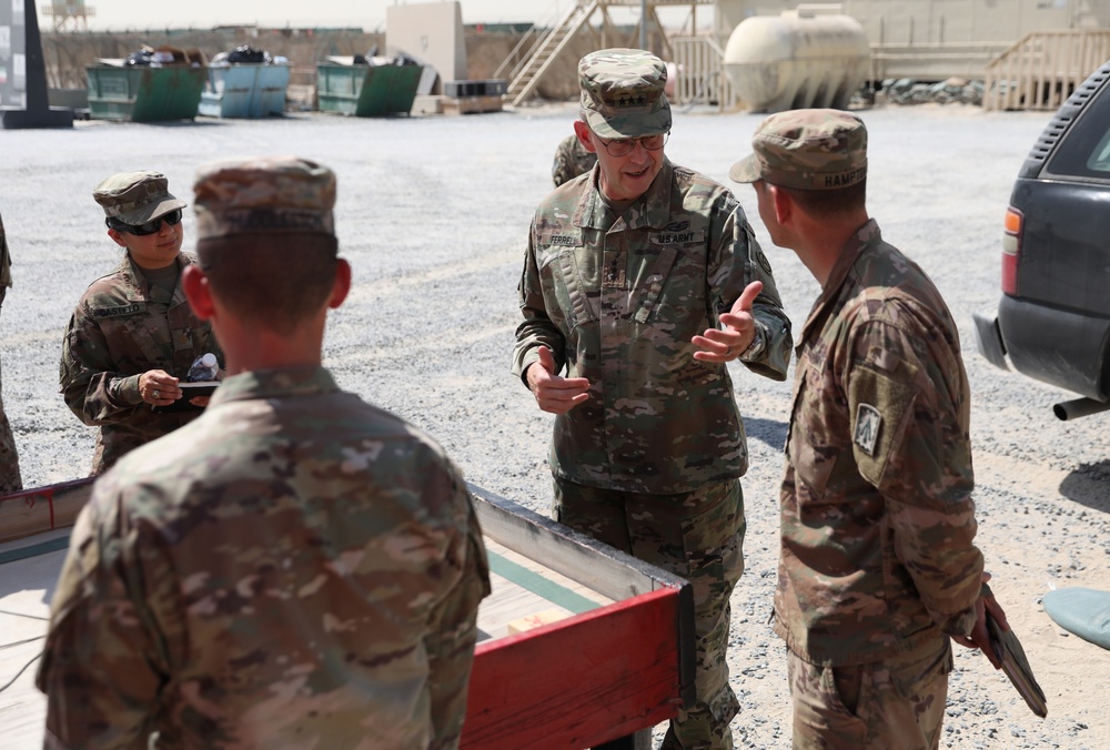 Third Army Commanding General Visits 1-7th ADA