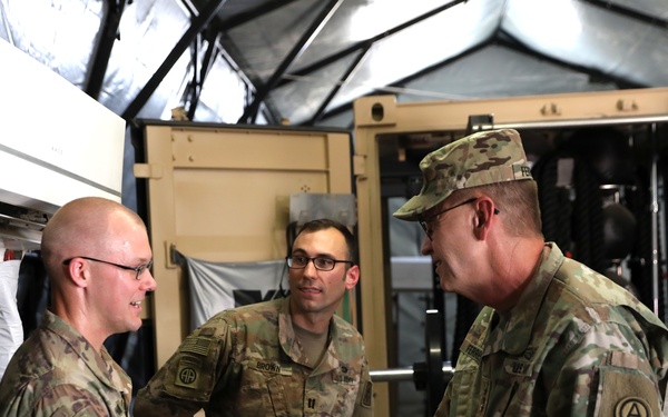 Third Army Commanding General Visits 1-7th ADA