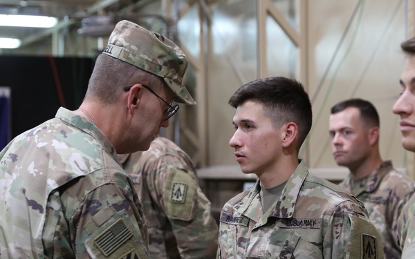 Third Army Commanding General Recognizes Soldiers with the 1-7th ADA