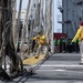 U.S. Sailors conduct a barricade drill