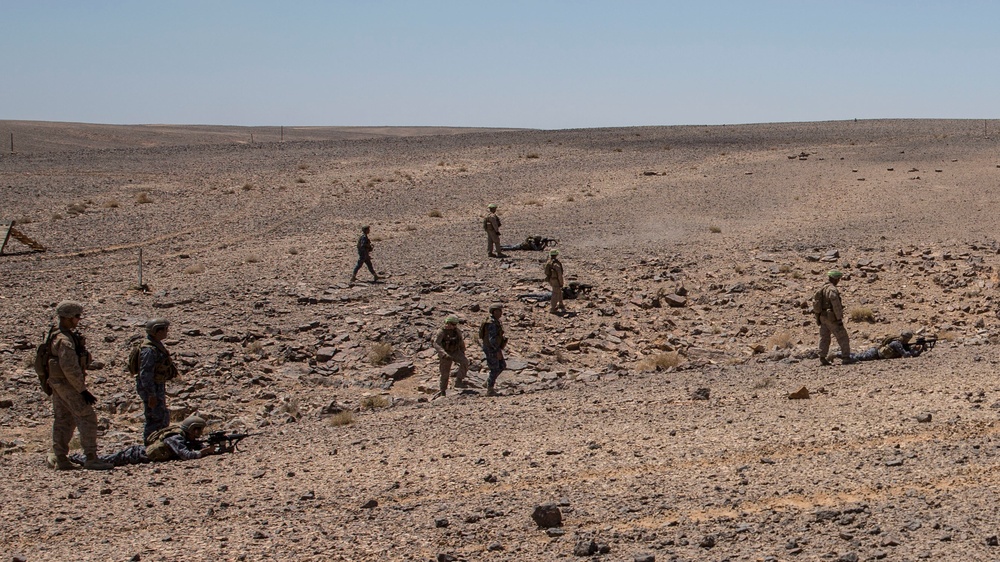 Live-fire exercise in Wadi Shadiya