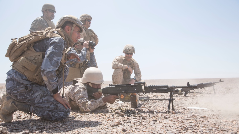 Live-fire exercise in Wadi Shadiya