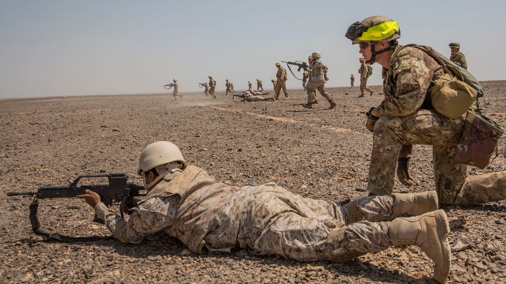 Live-fire exercise in Wadi Shadiya