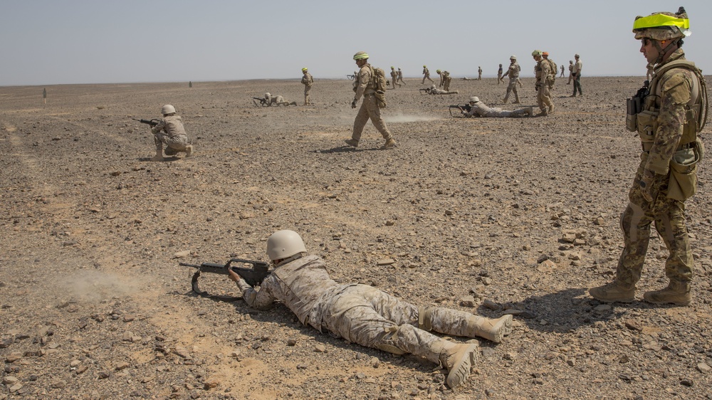 Live-fire exercise in Wadi Shadiya