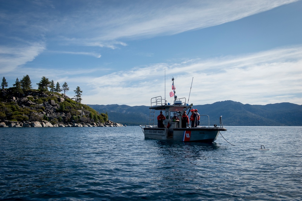 Coast Guard Aids-to-Navigation Team San Francisco works aids in Lake Tahoe