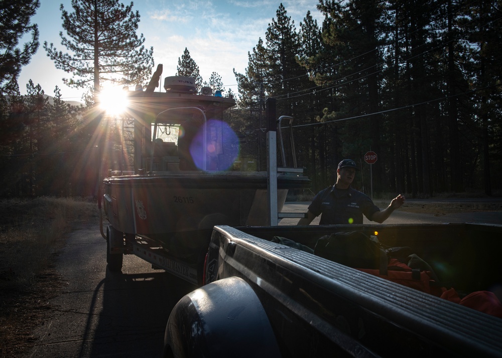 Coast Guard Aids-to-Navigation Team San Francisco works aids in Lake Tahoe