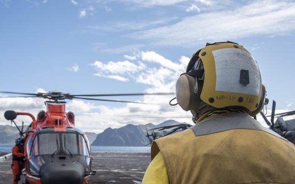 Sailor Observes Flight Operations