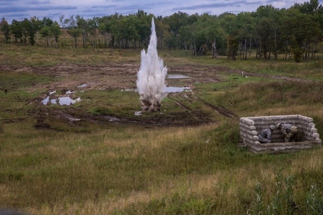 US Army Reserve Soldier train on grenades