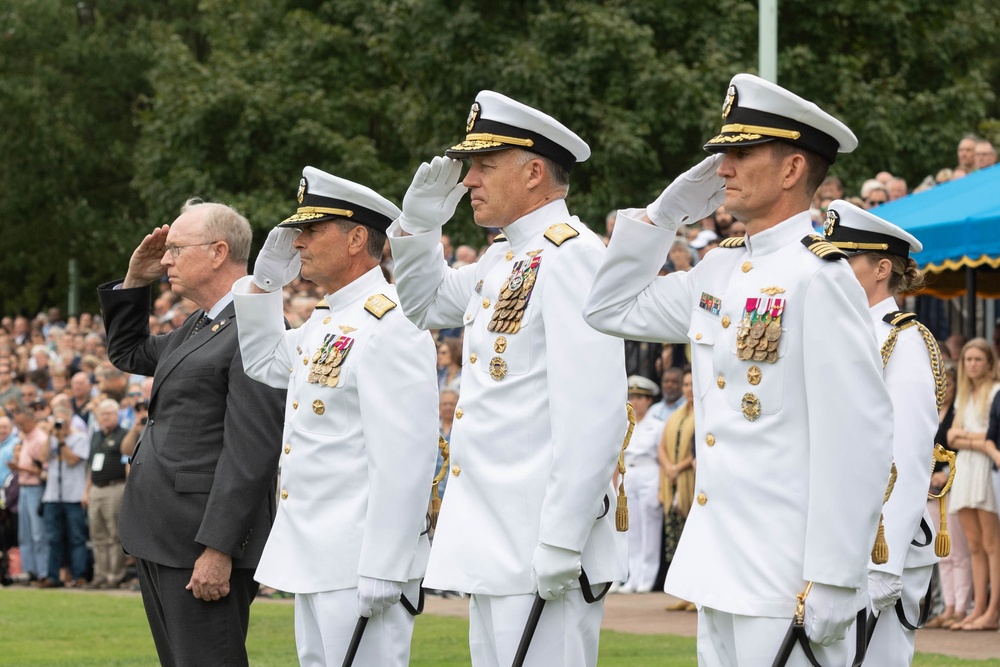 USNA Dress Parade: Adm. Moran Retirement