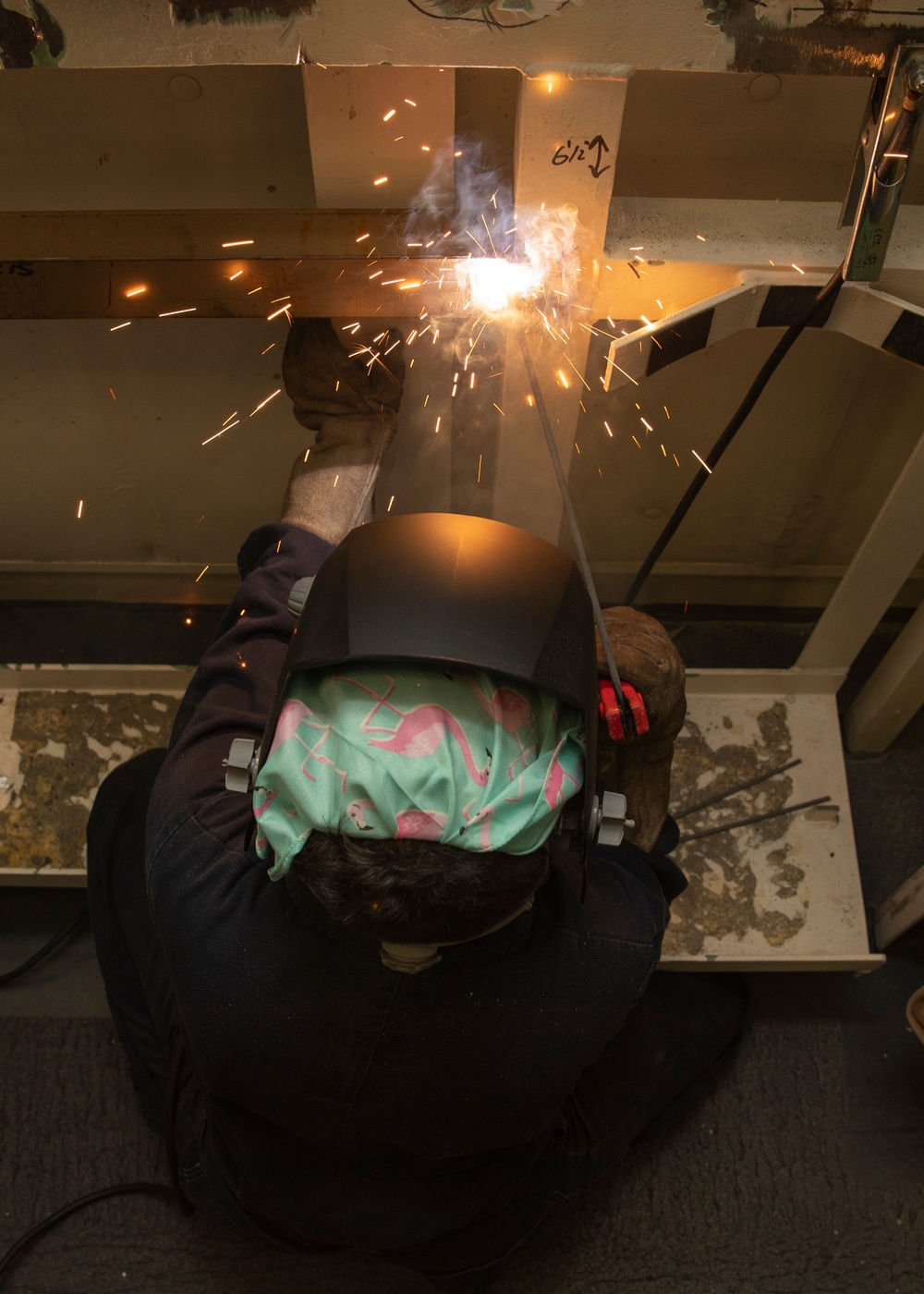 Welding Onboard CVN 78