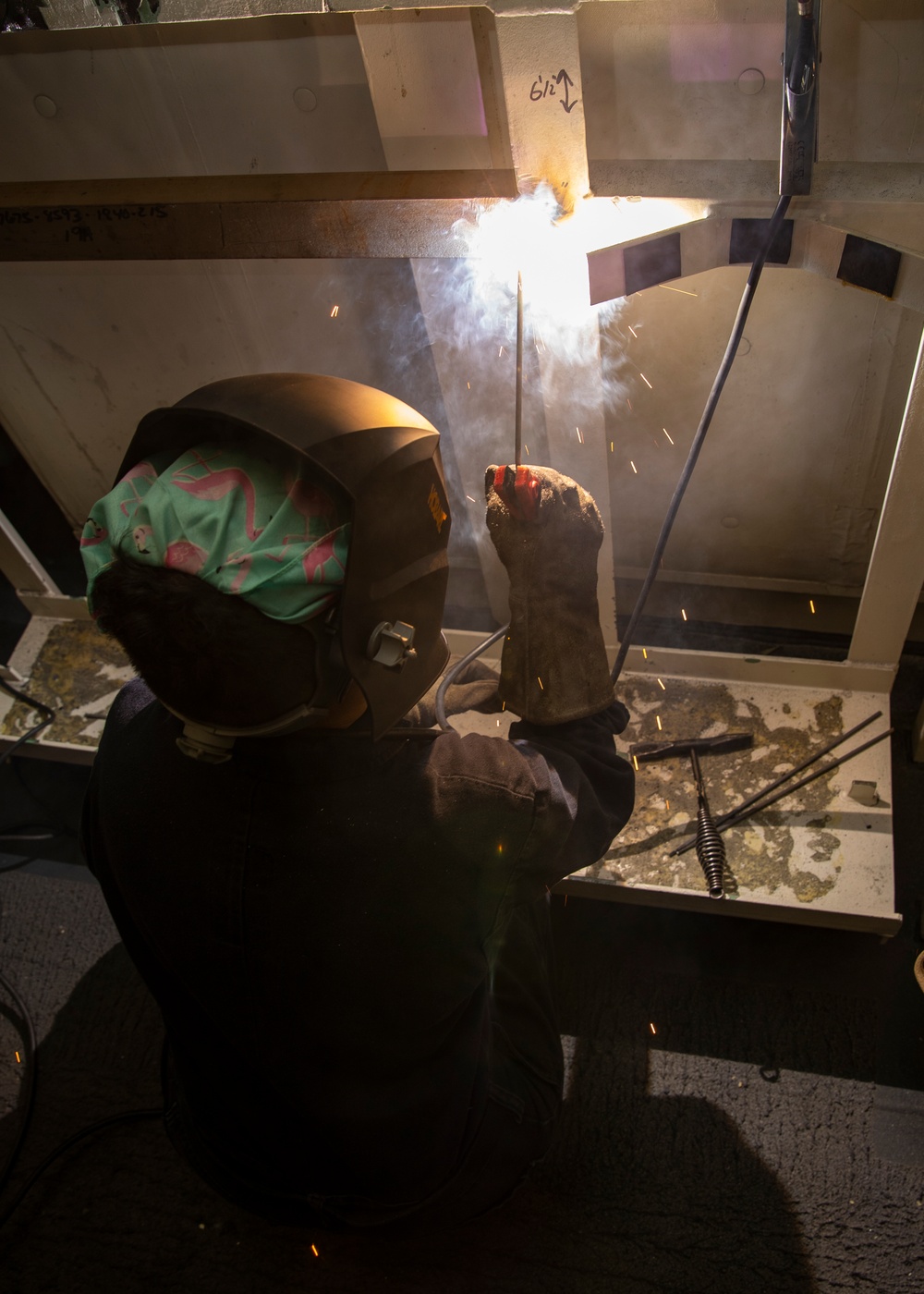 Welding Onboard CVN 78