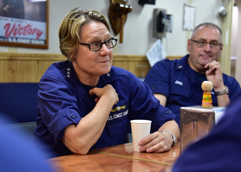 Pacific Area command staff visits Coast Guard Cutter Polar Star in drydock