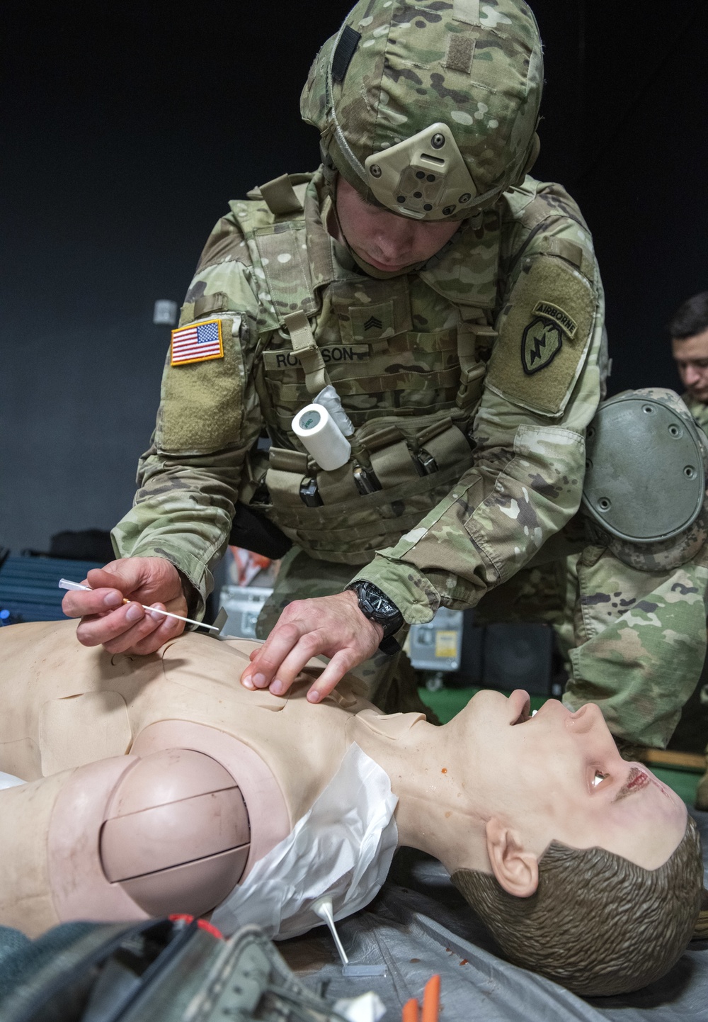 '1 Geronimo' medics practice tactical combat casualty care