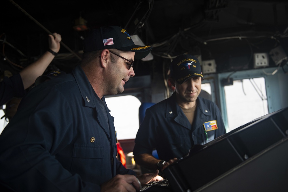 Sailors Aboard USS San Jacinto Conduct SWATT