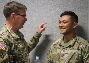 U.S. Army Cyber Commander gives insight to 17th Field Artillery Brigade S6