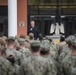 Adm. James G. Foggo III, commander, U.S. Naval Forces Europe and Africa, conducts an all-hands call