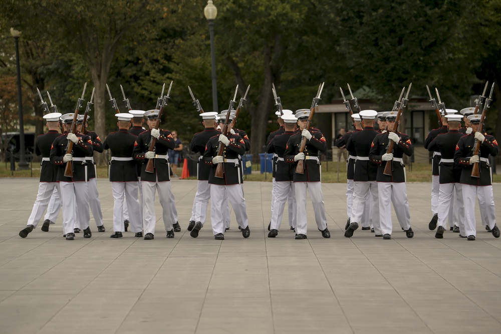 U.S. Marine Corps Silent Drill Platoon Performs forHonor Flight