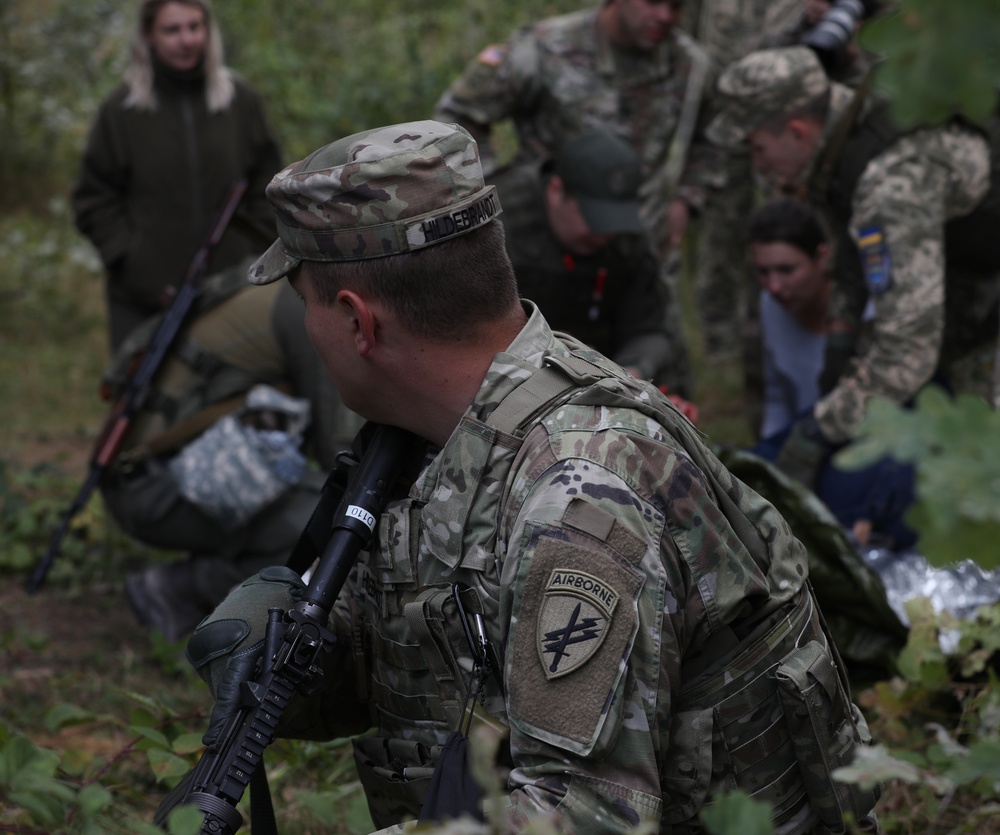 Ukrainian Army participates in a medical situational training exercise during RT19